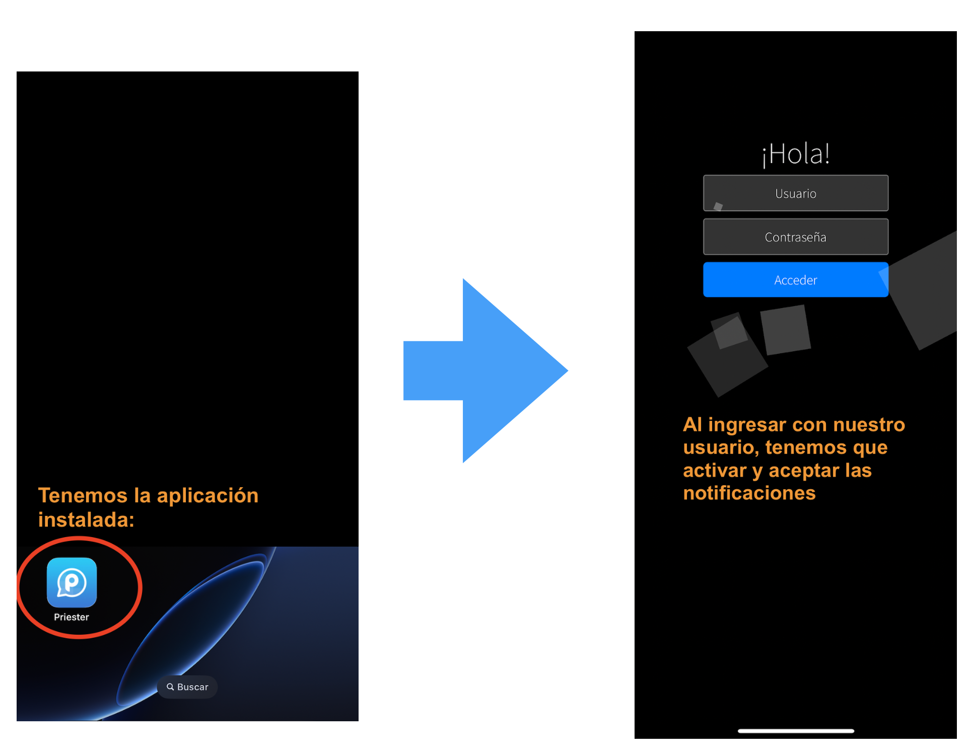 Instalación en iOS